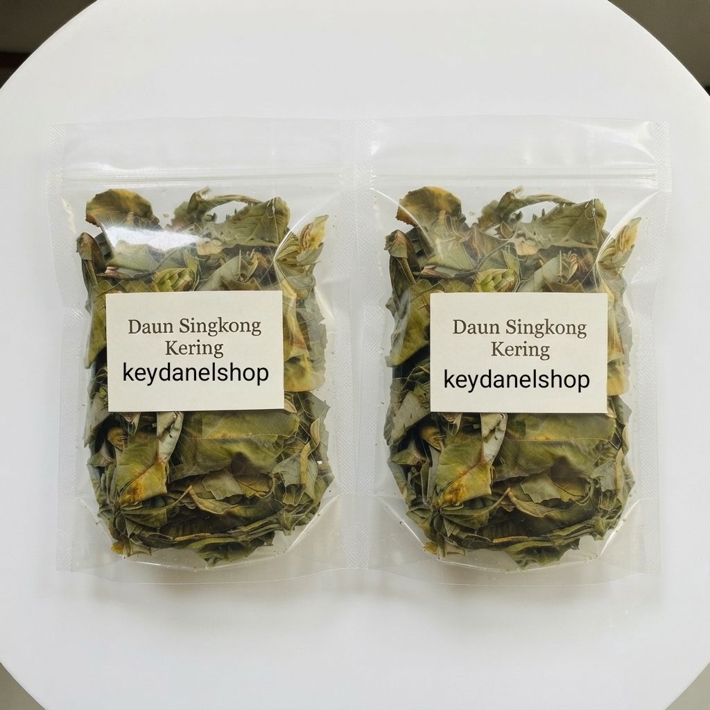 Paket 2 kemasan daun singkong kering