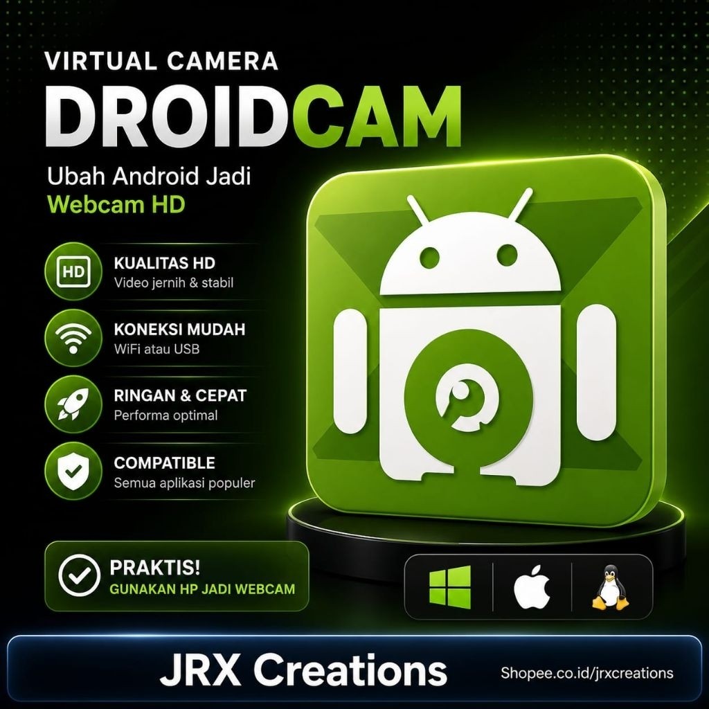 DroidCamX Wireless Webcam Pro Fitur Lengkap Aplikasi andro Webcam - Untuk Menjadikan kamera ke pc