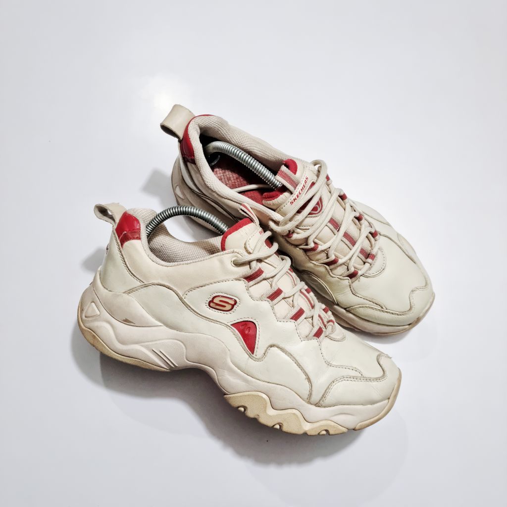 SKECHERS D'LITES 3.0 BEIGE RED ORIGINAL SECOND SIZE 41/26CM