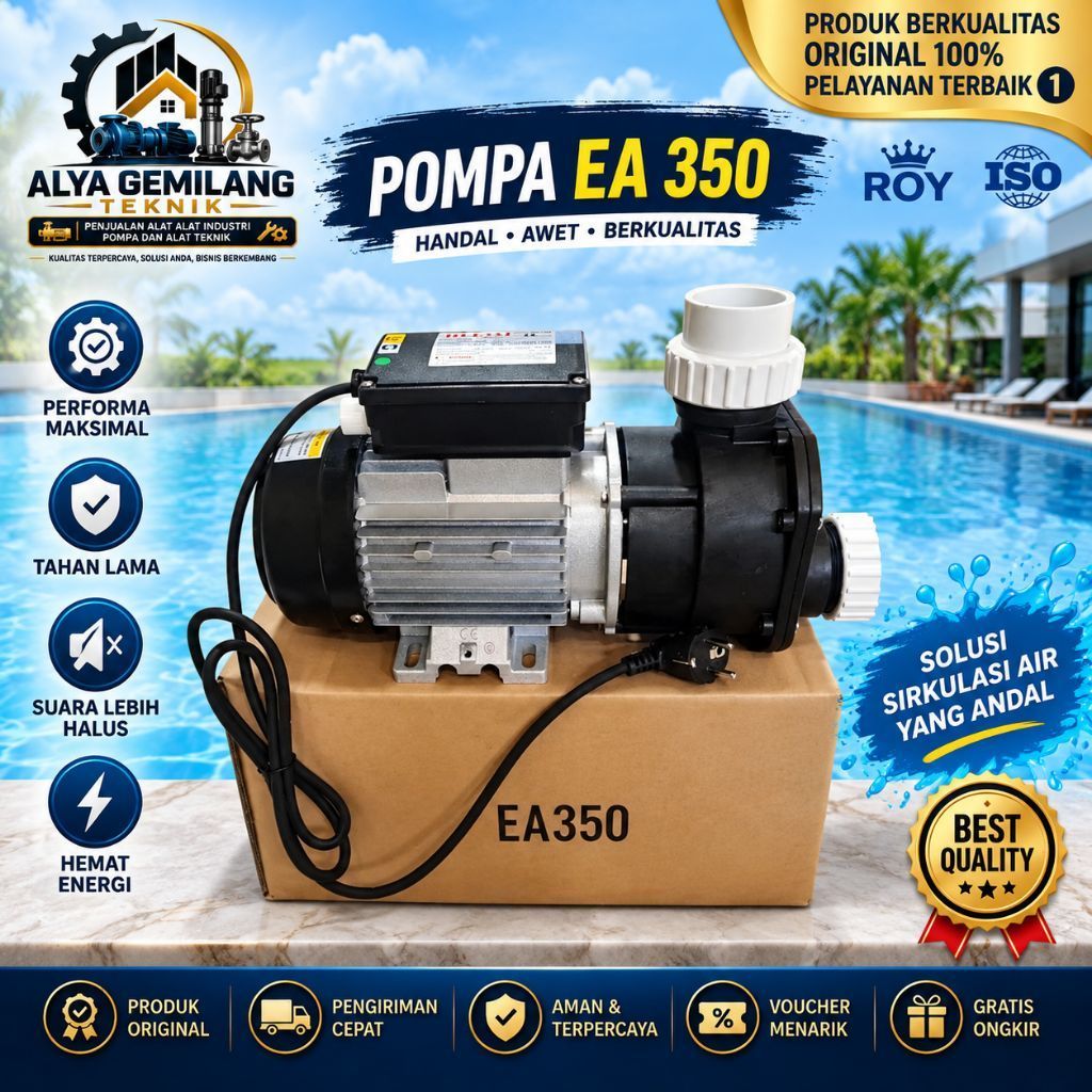 Mesin Pompa WHIRLPOOL 1 PK Bathtub Jacuzzi