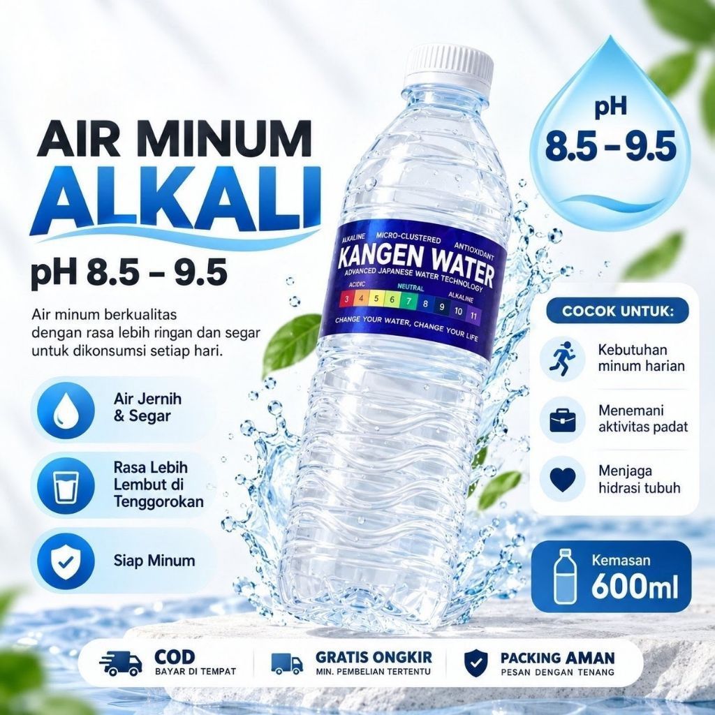 Air Minum Alkali pH 8.5–9.5