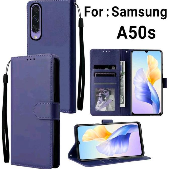 DS103 >> Flip Cover Untuk SAMSUNG A50S / Flip Case SAMSUNG A50S / Case Flip SAMSUNG A50S / Flip Leat