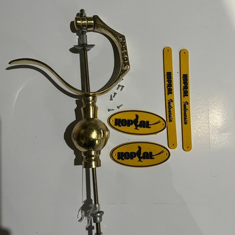 plat emblem logo sangkar kandang burung kopral original bukan plat bnr