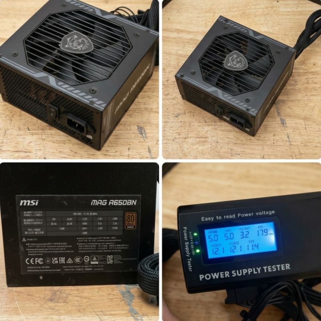 PSU Komputer 400 Watt 500 Watt 650 Watt Normal Garansi Power Supply PC Second Multi Brand
