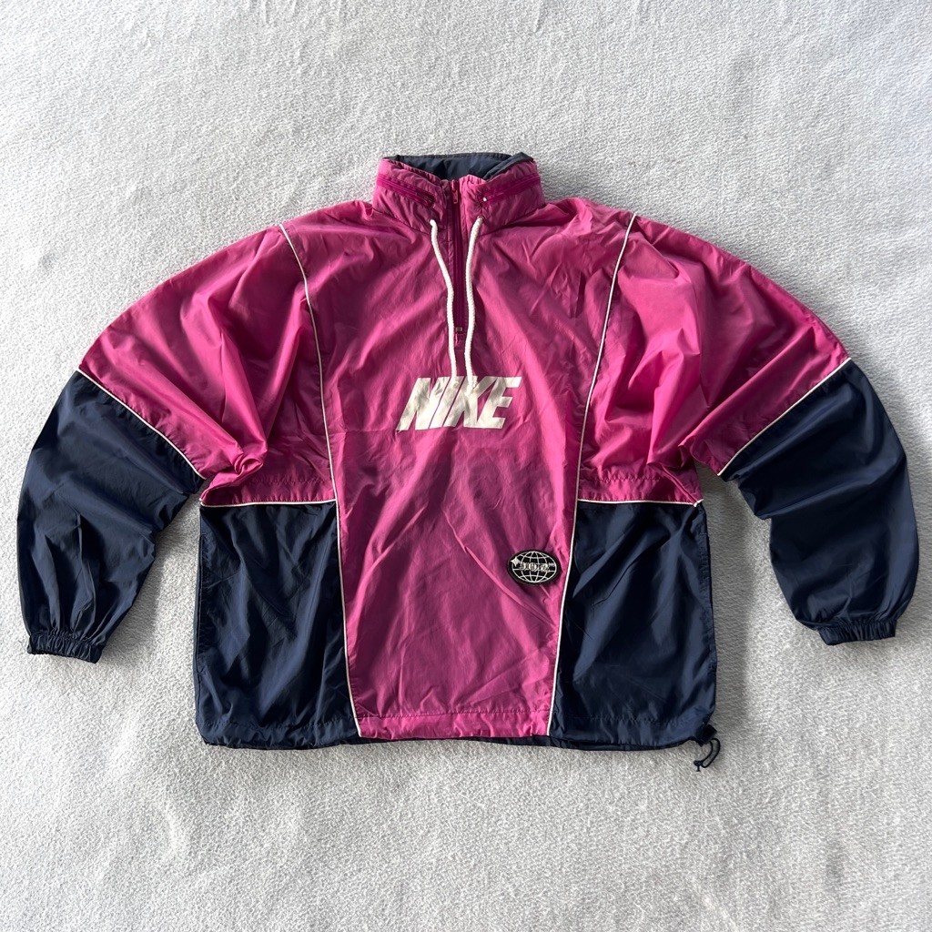 Vintage 80/90s NIKE Windbraker (Boxy Cut, Hidden Hoodie)