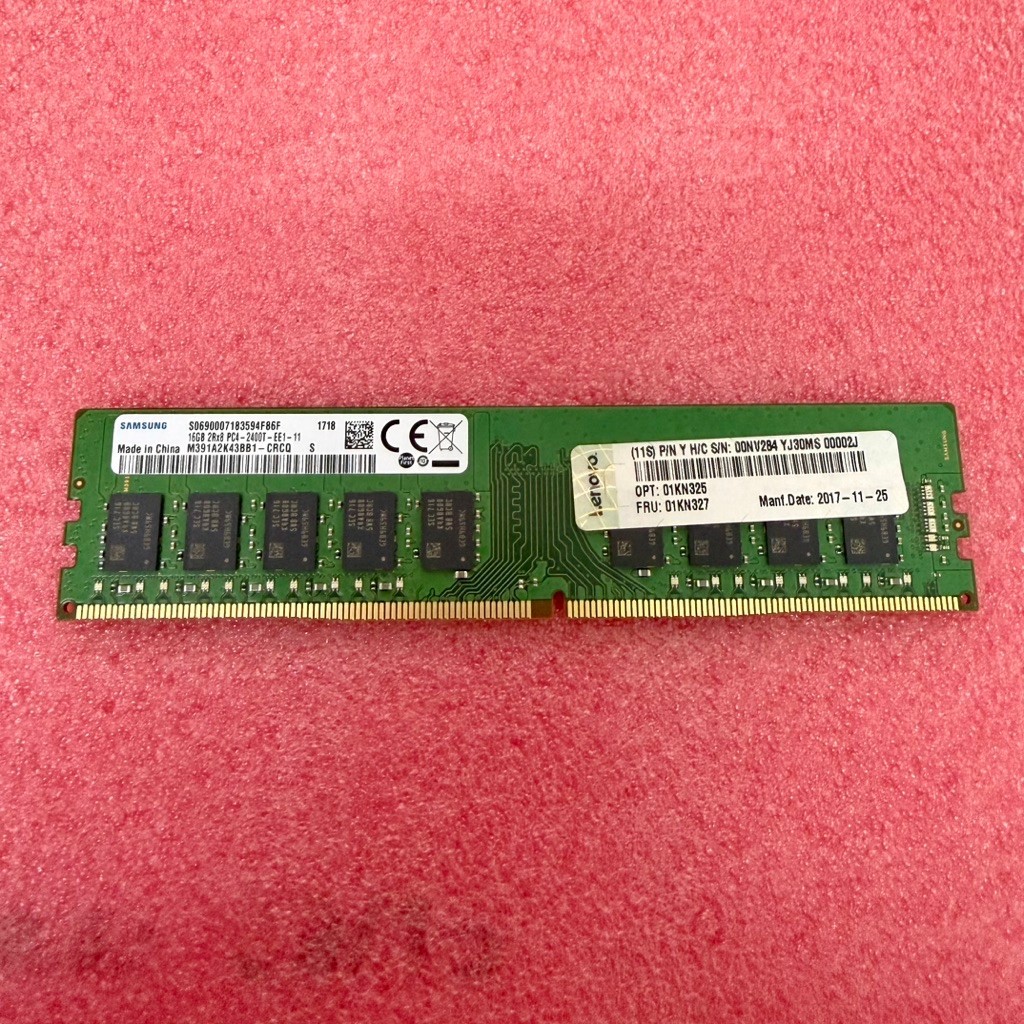 RAM Server 16GB DDR4 ECC UDIMM PC4-2400T 2Rx8 Samsung