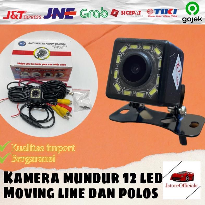 Kamera Mundur 12 LED Mobil Moving Line & Non Moving Line | 1 TAHUN Diskon