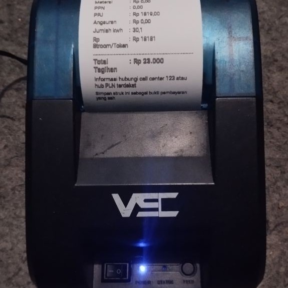 Printer thermal 58mm second