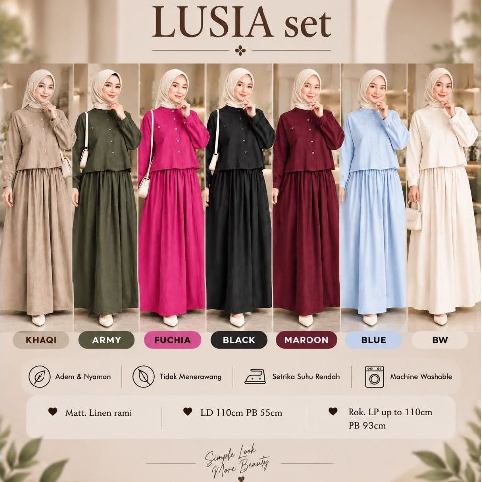 PO‼️setelan wanita lusia set by lunara