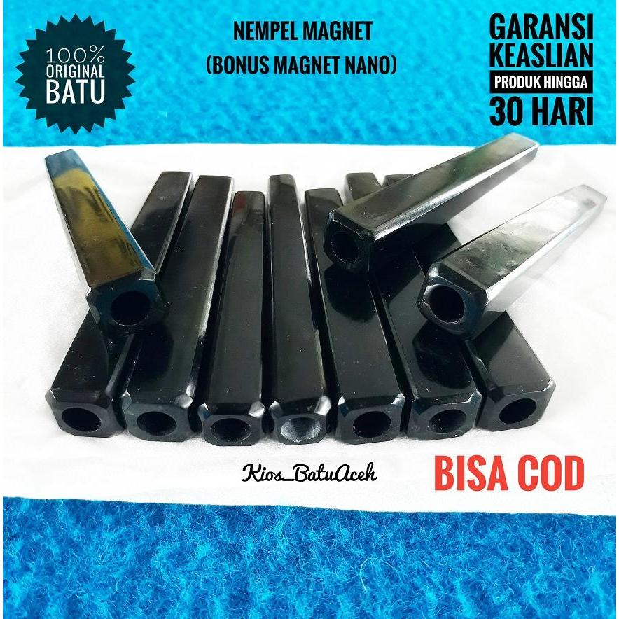 Aksesoris Batu Giok Black Jade Original Asli Aceh Cutting Persegi