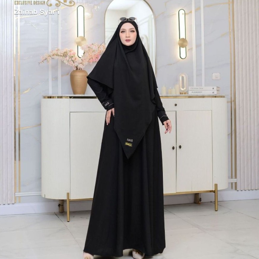 Gamis Syari Cantik Zainab Series By Ivas Production / Gamis Syari Premium