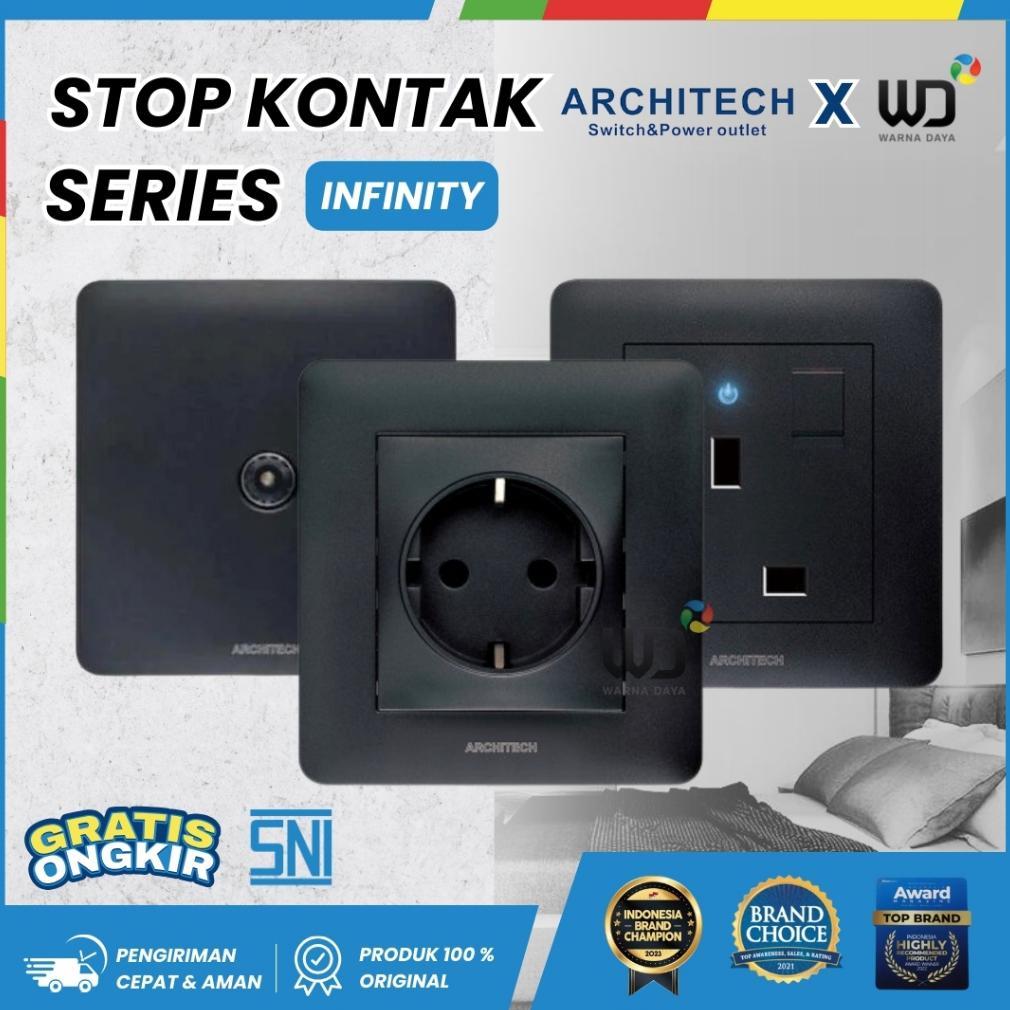 ARCHITECH INFINITY A63 STOP KONTAK - BLACK