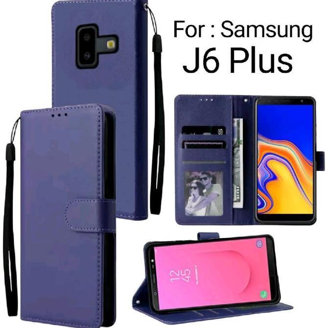 DR222 - Flip Cover Untuk SAMSUNG J6 PLUS / Flip Case SAMSUNG J6 PLUS / Case Flip SAMSUNG J6 PLUS / F