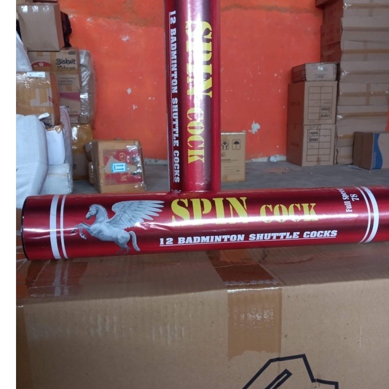 Shuttlecock Spin Merah