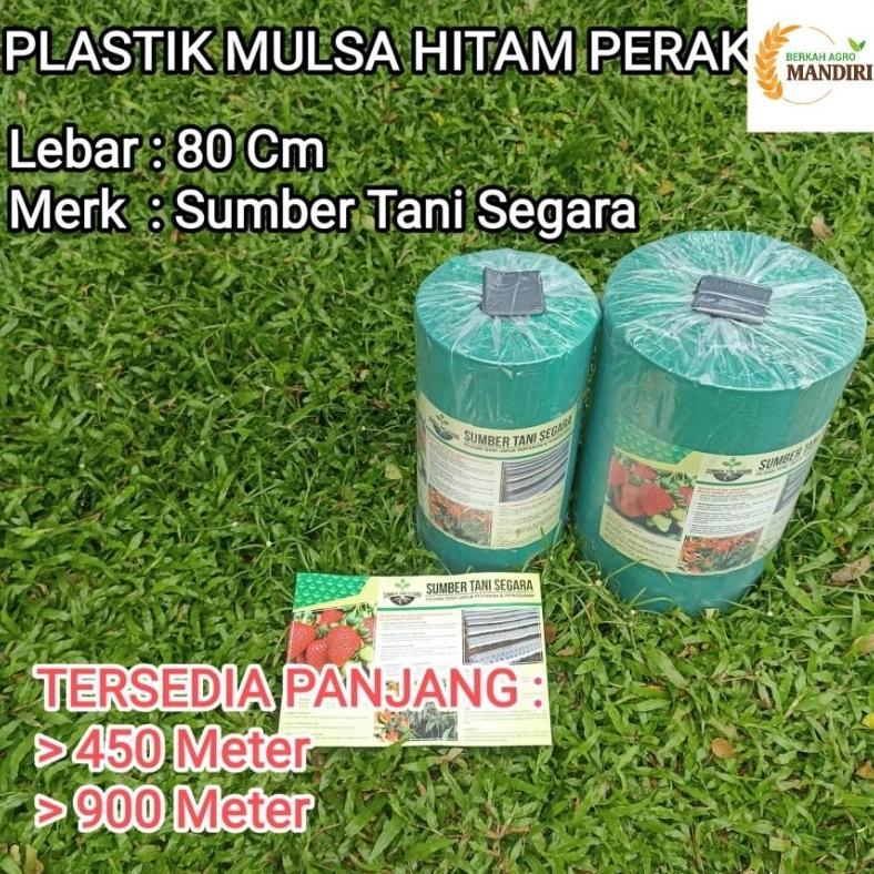 PLASTIK MULSA HITAM PERAK LEBAR 80 CM TANI LESTARI