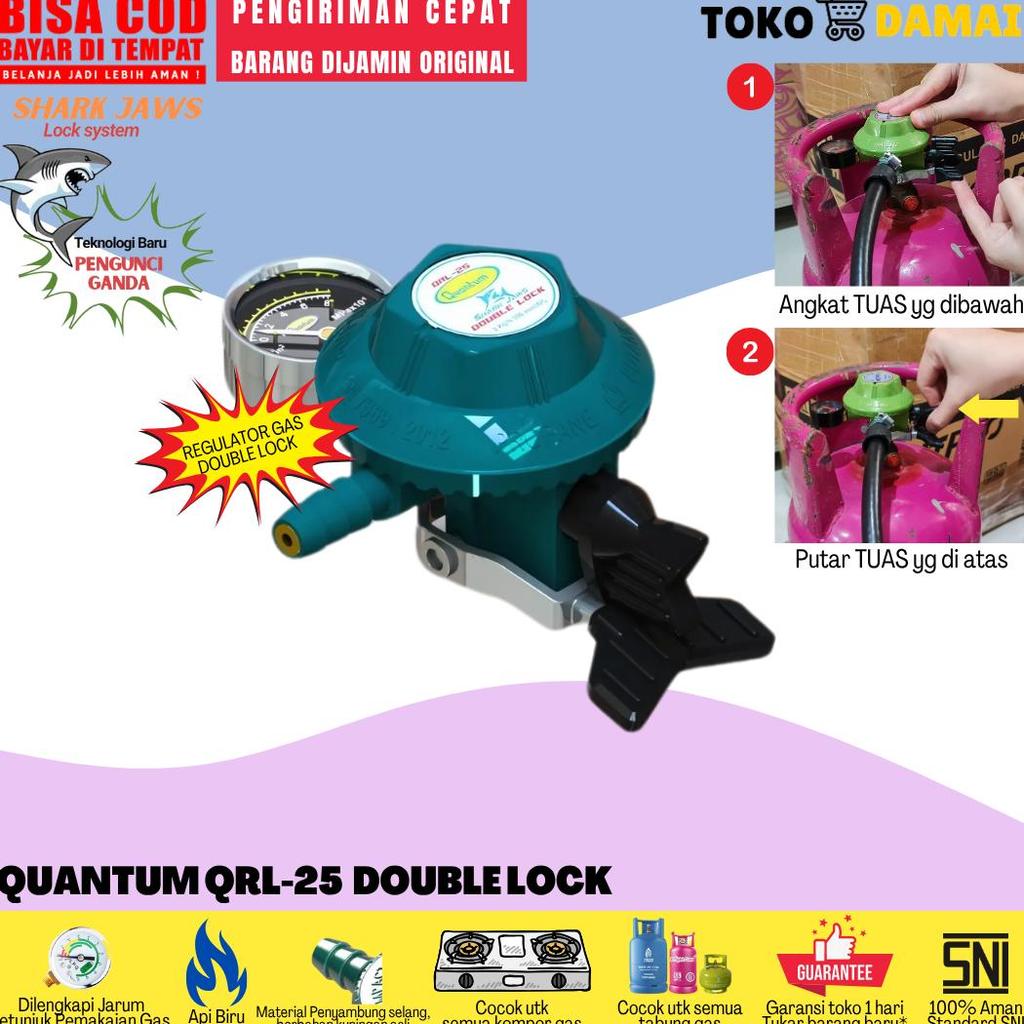 QUANTUM Regulator Gas LPG Double Lock QRL-25 / DoubleLockQuantum