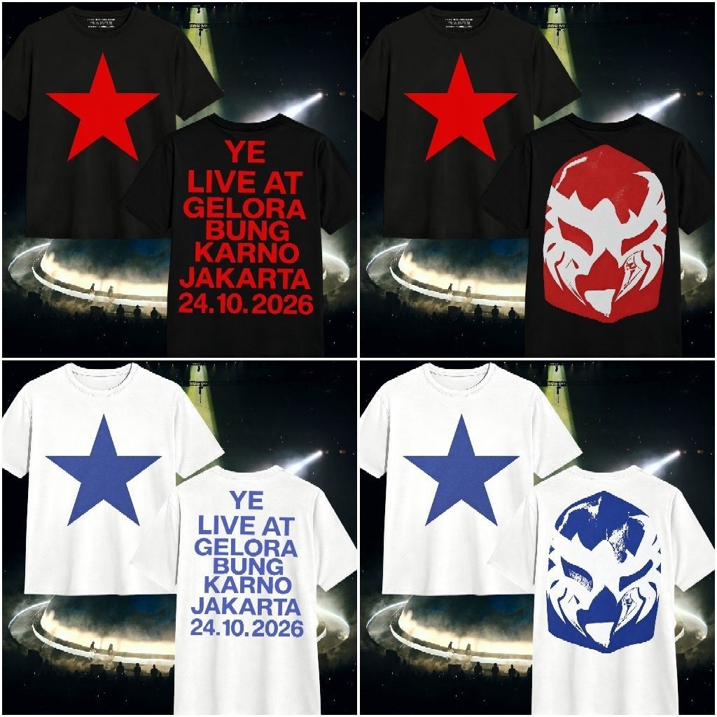 Kaos Kanye West - Kaos YE live in Jakarta - Kanye West merch