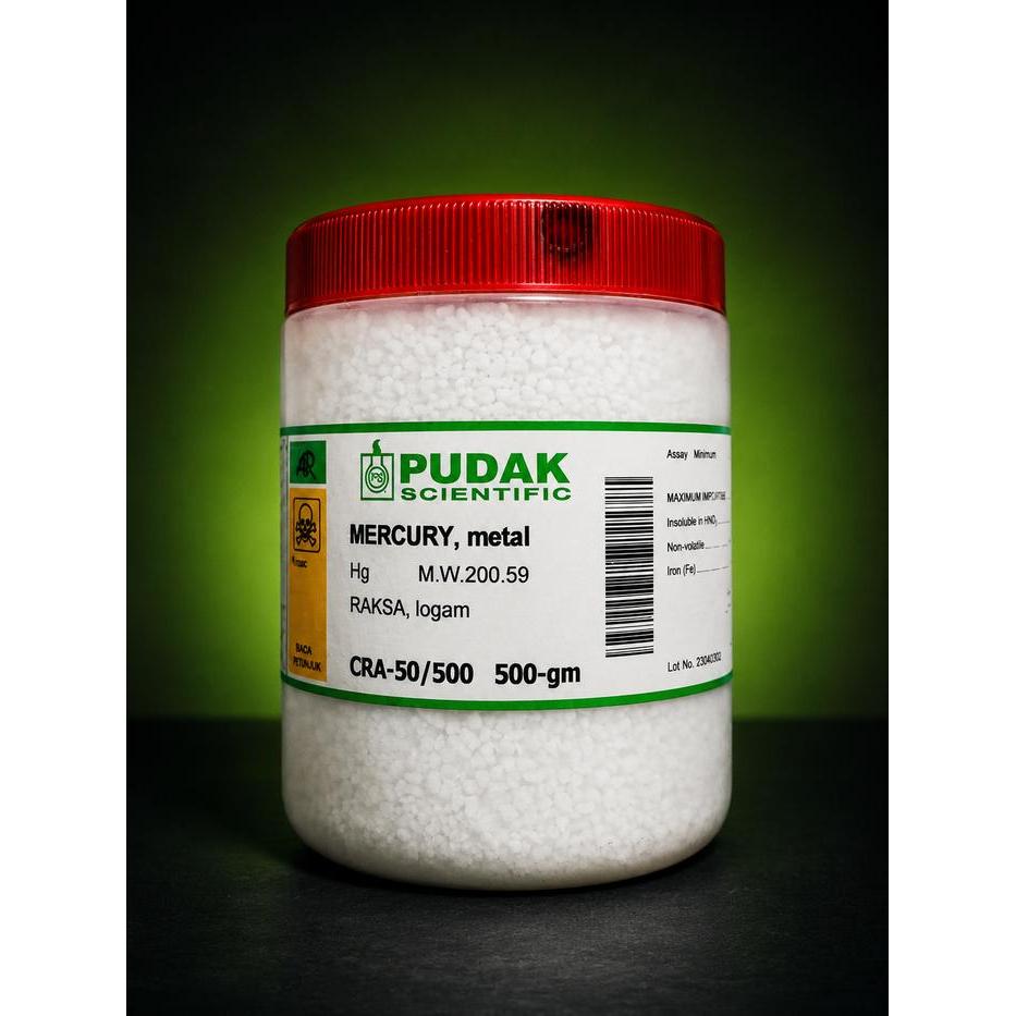 Raksa, Logam | Hg | 500 g/botol