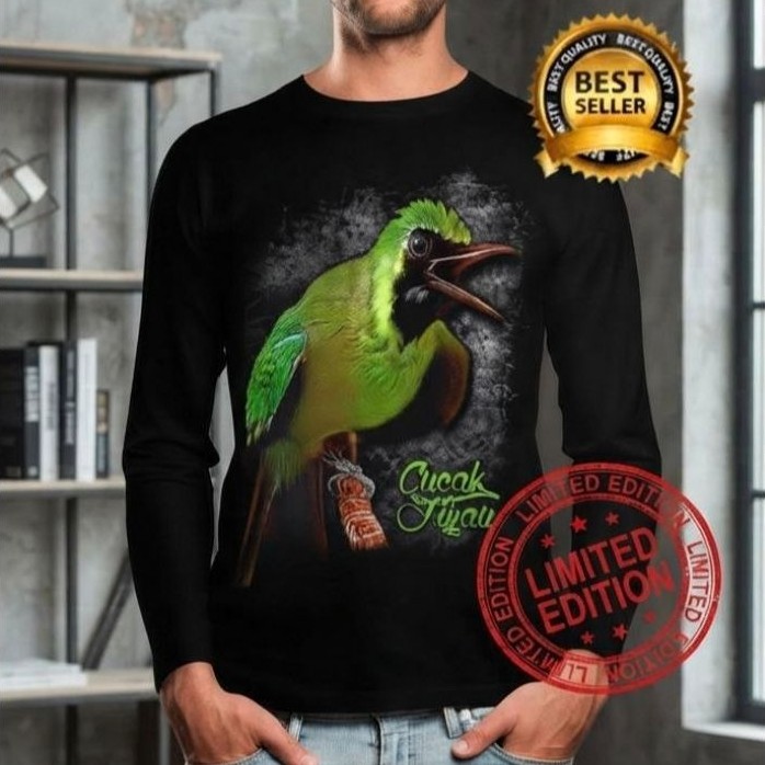 KAOS DISTRO TANGAN PANJANG KEREN BURUNG , SORBAN , VESPA , SNIPER