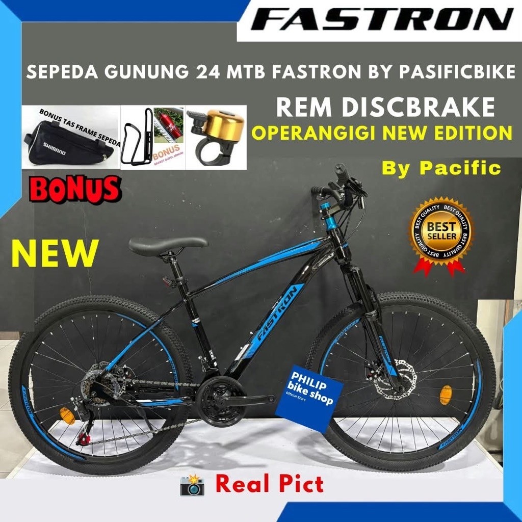 Sepeda Gunung MTB 24 Fastron F260 DK Rem Discbrake Operangigi Terbaru