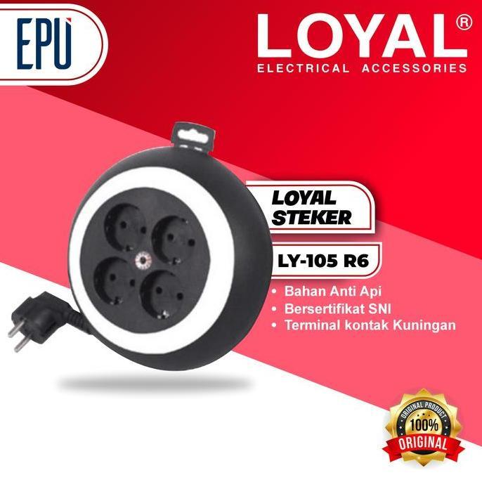 Kelld- Loyal Kabel Roll Ly105 Yunior Kabel Roll Ly-105 Kabel Gulung Kabel Extension Listrik