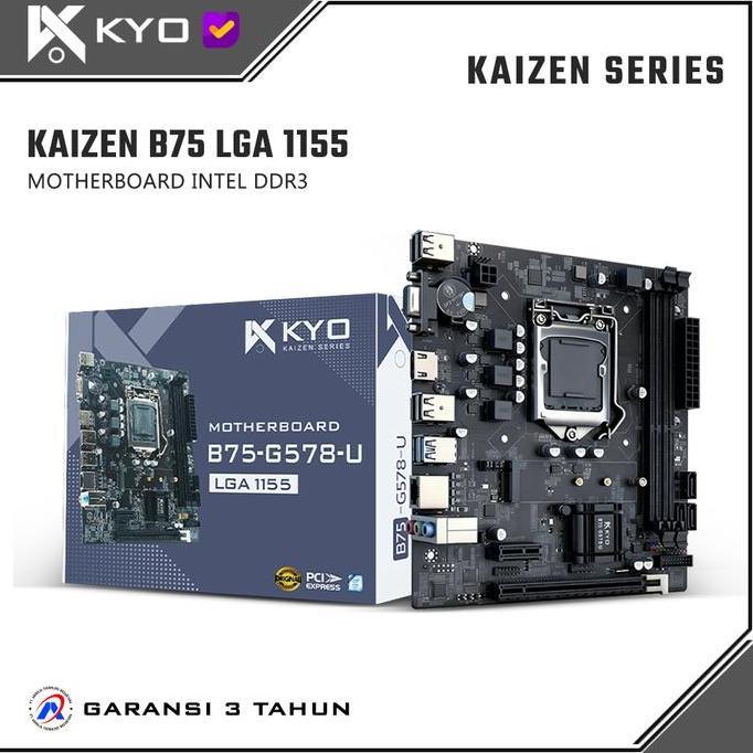 Motherboard KYO KAIZEN B75 M.2 NVME LGA1155 DDR3 B75 Mobo B75