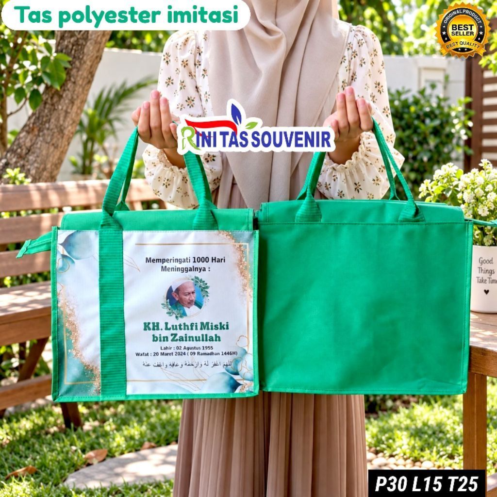 Tas Polyester Resleting Custom Tas Hajatan Murah Custom Desain Tas Sembako Tas Event
