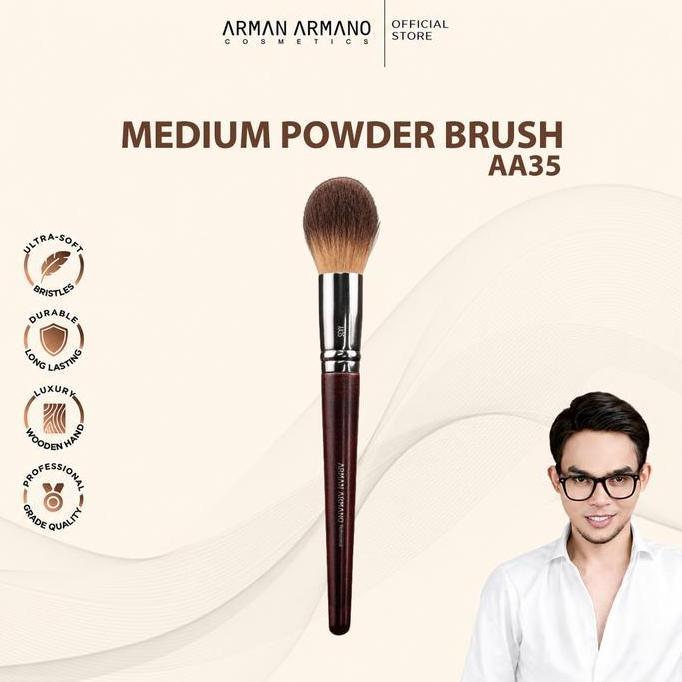 [ MEDIUM POWDER BRUSH ] ARMAN ARMANO - Kuas Bedak | Kuas Makeup | Pengantin | Makeup Set