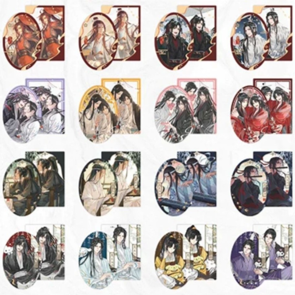 (selected/unsealed) unofficial MDZS Mo Dao Zu Shi Oval Badge Pin + Sleeve Motif