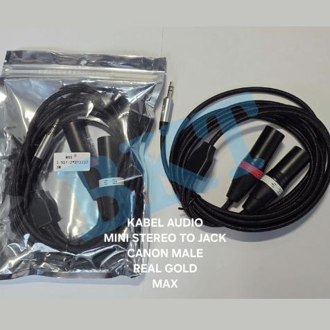 KABEL UNTUK MIXER KE HANDPHONE / 2 JEK CANON TO JEK MINI STEREO