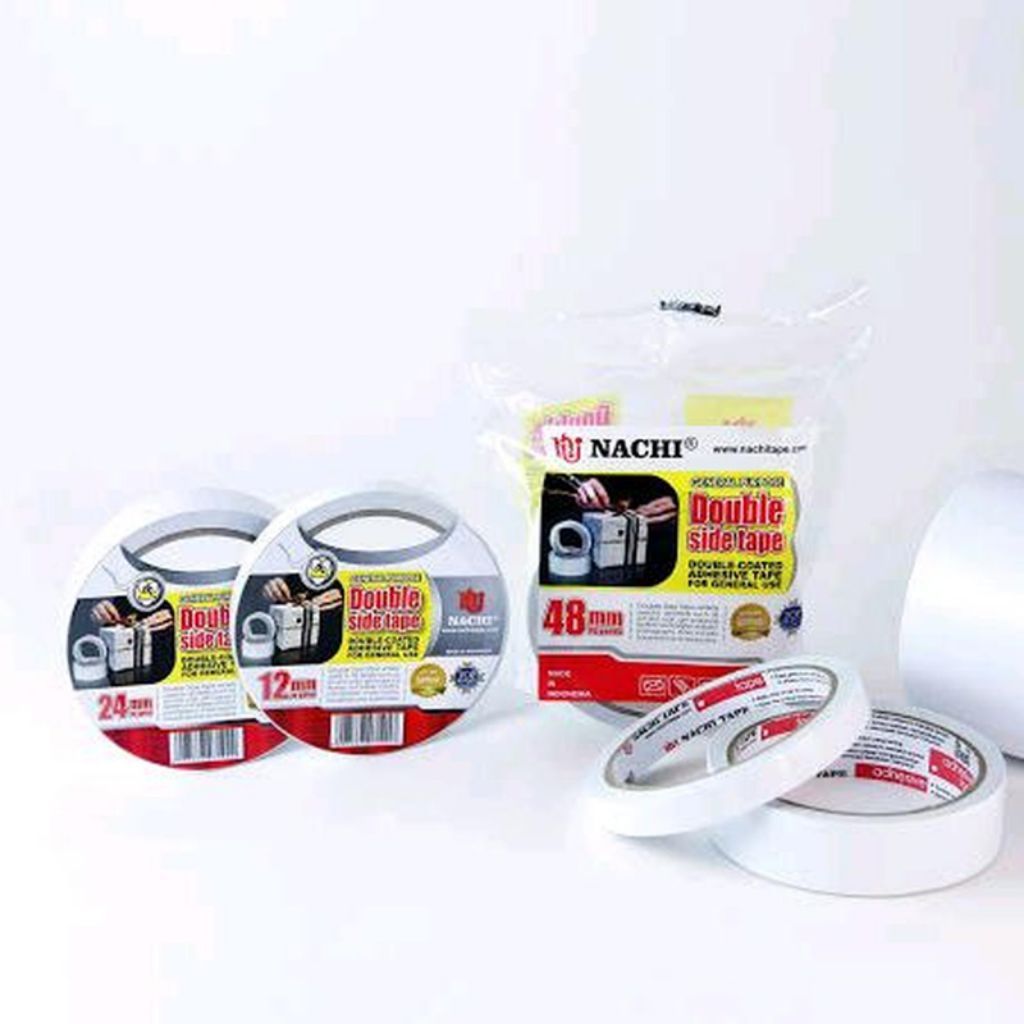 DOUBLE TAPE / SOLASI 2 SISI / NACHI DOUBLE TAPE 12MM/ NACHI DOUBLE TAPE 24 MM / NACHI DOUBLE TAPE 48