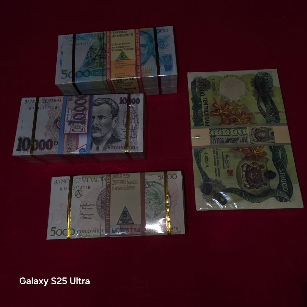 mediahikmah63 koleksi barang antik uang brazil brasil ub ubcn valentin brazip 5000 brasil 10000 vale