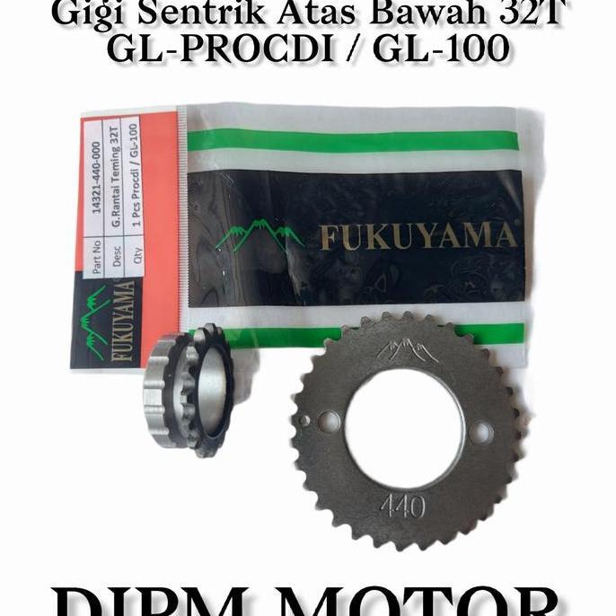 TIMING GIGI SENTRIK SET ATAS BAWAH GL100 GLPRO CDI CB100 GL FUKUYAMA