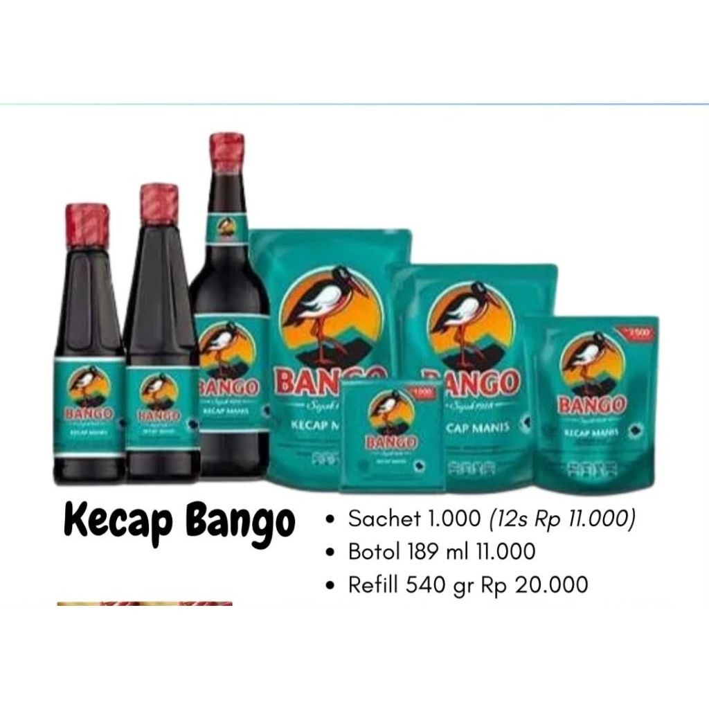 KECAP BANGO BOTOL SACHET DAN POUCH KECAP BANGO