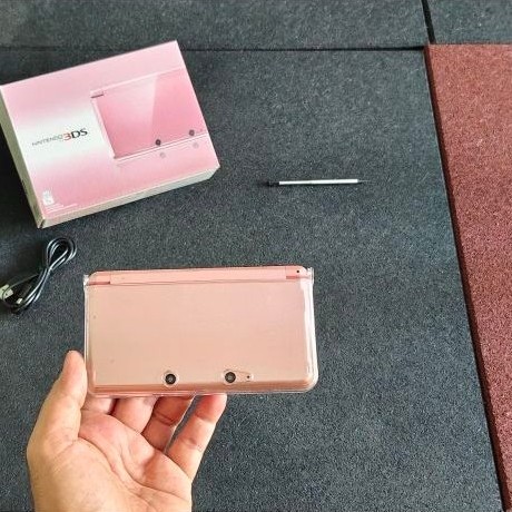Nintendo 3ds pink cfw full set mulus full set