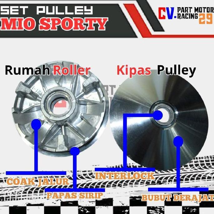 SET PULLEY MIO SPORTY RUMAH ROLLER MIO SPORTY KIPAS MIO SPORTY