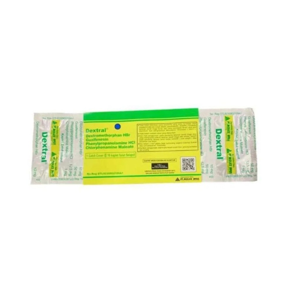 Dextral Strip 10 Kaplet Meredakan Batuk Pilek