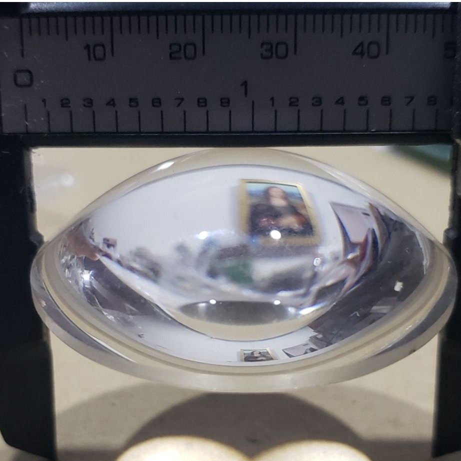 Plano Convex Glass Curved Mirror lens