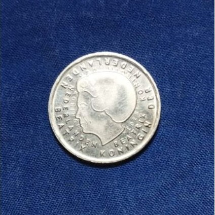 KOIN 1 GULDEN BELANDA BEATRIX (KOIN GULDEN TERAKHIR)