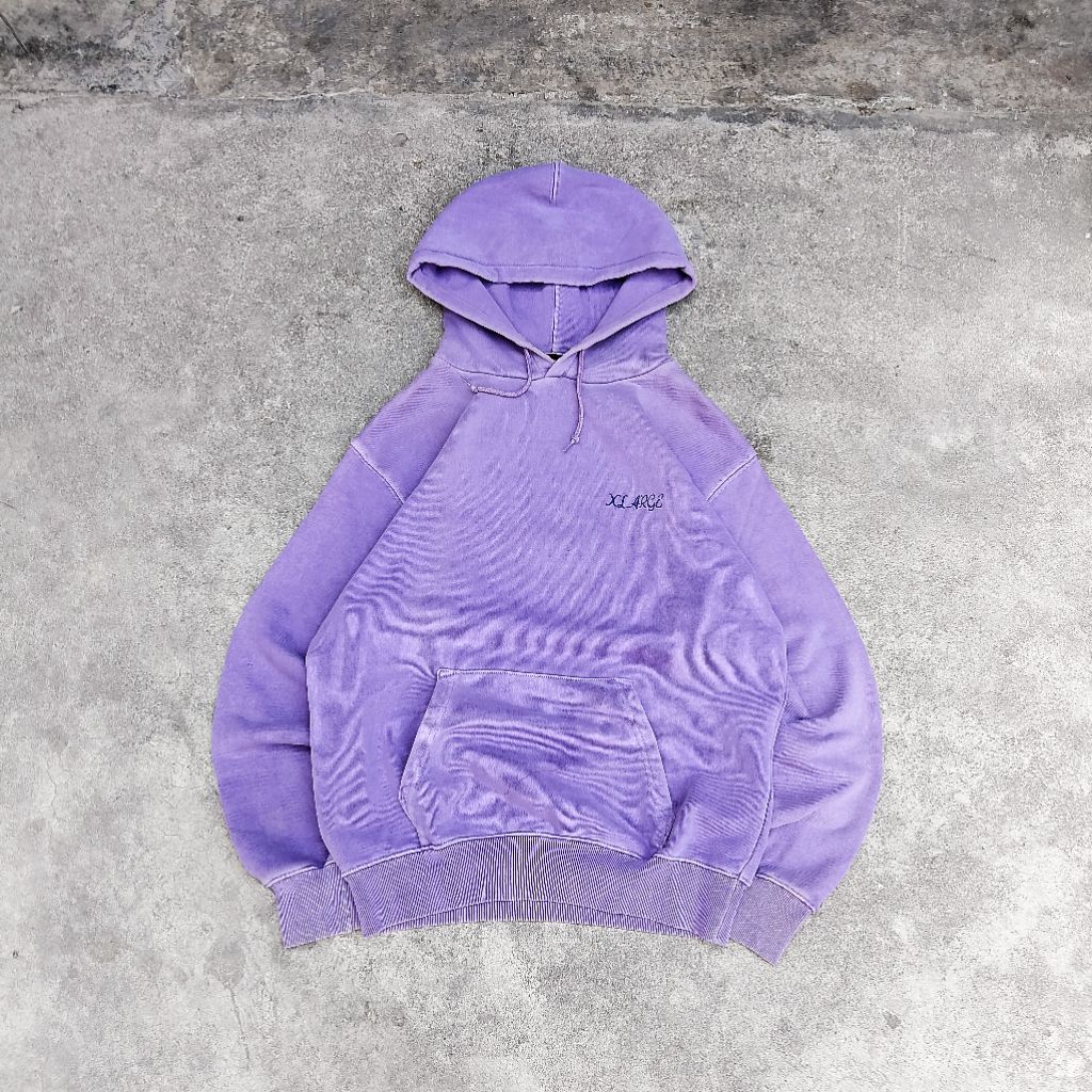 XLARGE - Hoodie Pigment Wash Purple