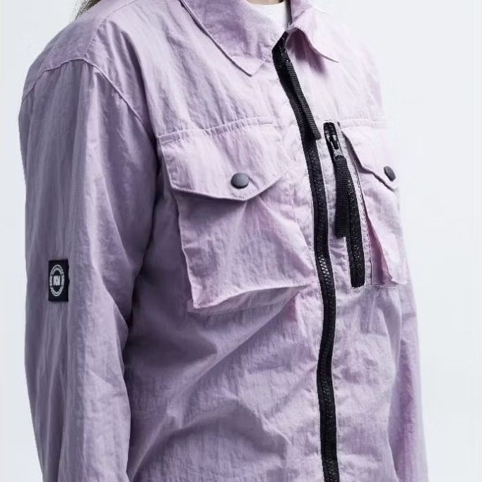 Troublemaker-Overshirt Jaket-Buckingham Lylac