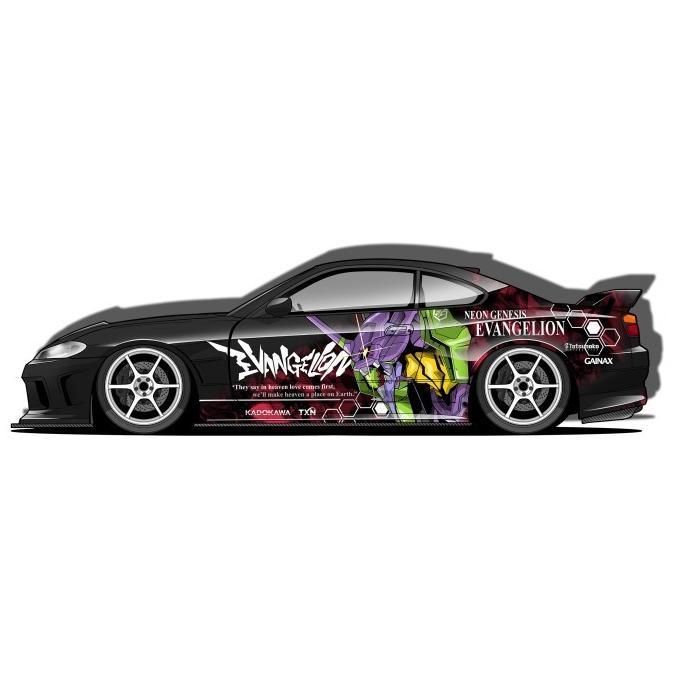 NISSAN S CHASSIS ITASHA ''EVANGELION'' CAR DIECUT COLLECTION