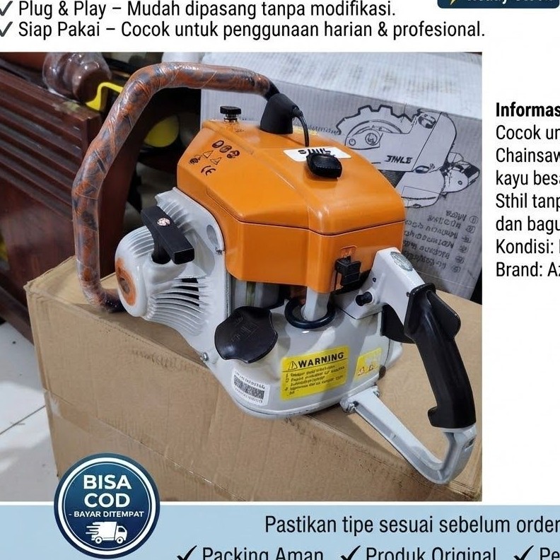 mesin chainsaw 070/mesin potong kayu besar type 070 sthill tanpa bar dan rantai kuat dan bagus sthil