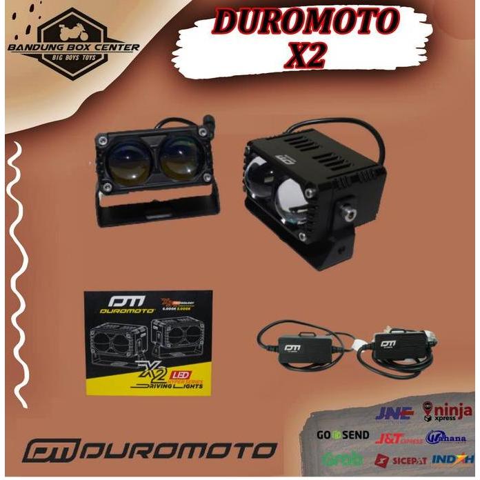 NEW Lampu DUROMOTO X2 Lampu Tembak Foglamp Motor Mobil DUROMOTO X 2