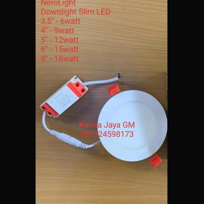 NeroLight Slim Reccesed Downlight LED 9watt 4inch/Panel LED inbow 9w