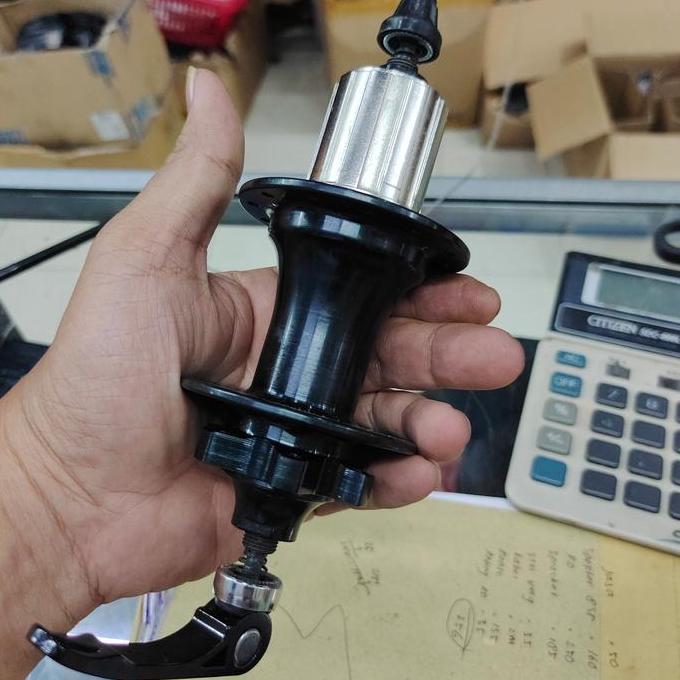 Hub Freehub Dan Wheelset 16 Plus 349 24 Hole Disc Bakre old 74/130 Folding Discbrake Hitam Alloy Ber
