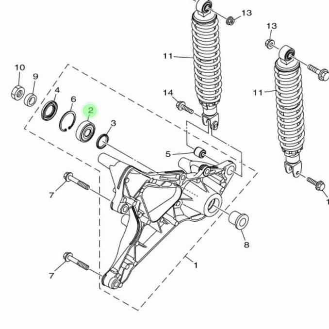 BEARING ARM YAMAHA XMAX X MAX 250 ORI YAMAHA 93306-303YV