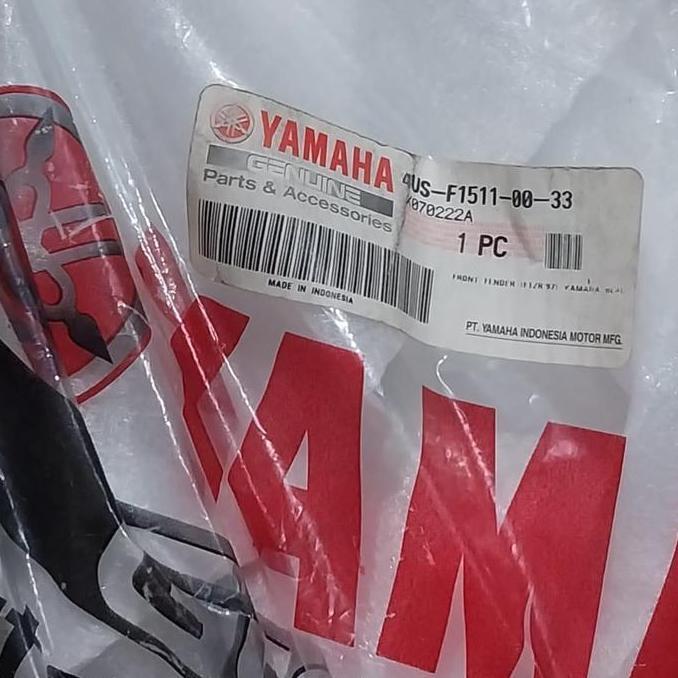 SPAREPART YAMAHA : 4US-F1511-00-33 SPAKBOR DEPAN F1ZR HITAM / FRONT FENDER F1ZR HITAM ORIGINAL YGP