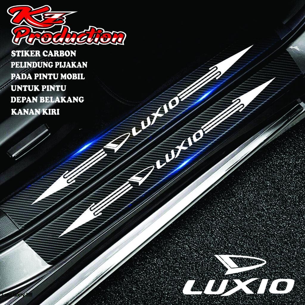Cutting stiker Sill Plate Mobil Luxio Stiker Pijakan Pintu Mobil Daihatsu Luxio