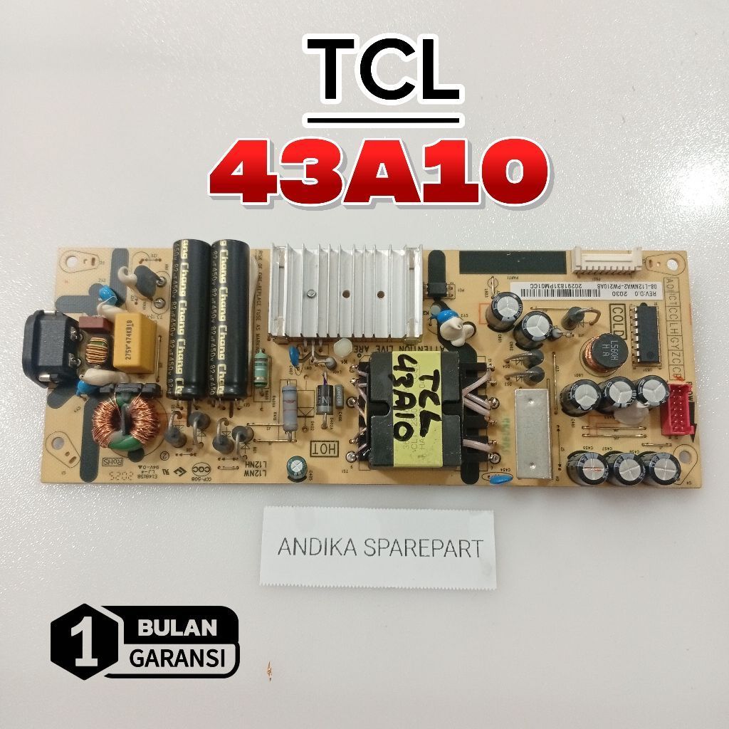 POWER SUPPLY TV TCL 43A10 - PSU - REGULATOR - MESIN TV TCL